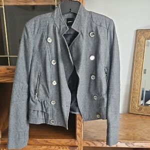 Express Charcoal Double-Breasted Women's Jacket